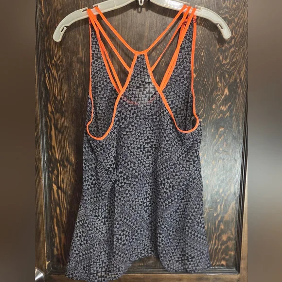 Society Girl Orange Strappy Top - Picture 2 of 5